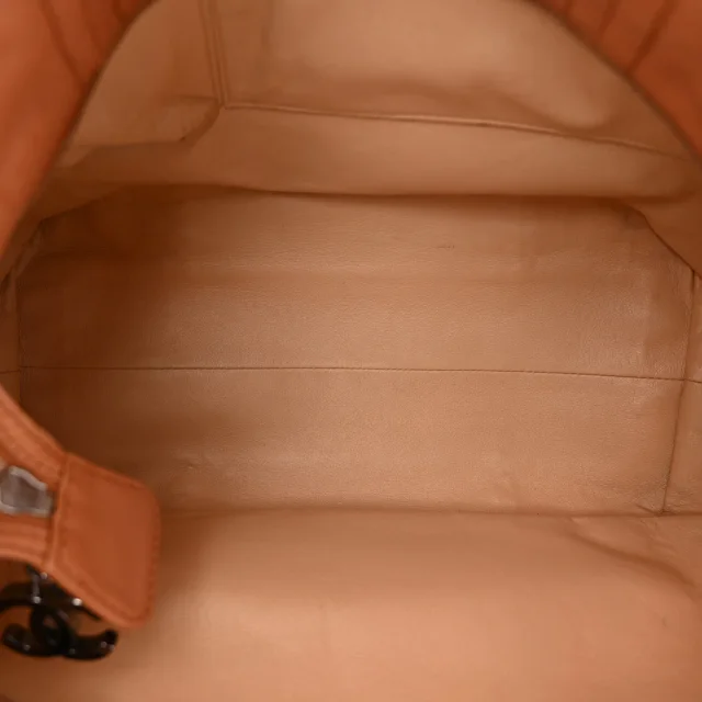 Chanel Smooth Calfskin Luxe Ligne Tote Dark Beige in Beige Calfskin from FASHIONPHILE, photo 5 of 11