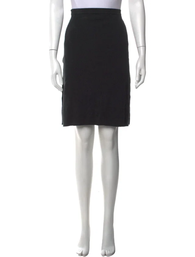 Valentino Garavani Vintage Knee-Length Skirt in black from The RealReal