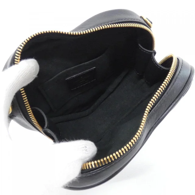 Louis Vuitton New Wave Heart Bag M52796 Shoulder Bag in BLACK / GOLD metal fittings calf from KOMEHYO, photo 9 of 10