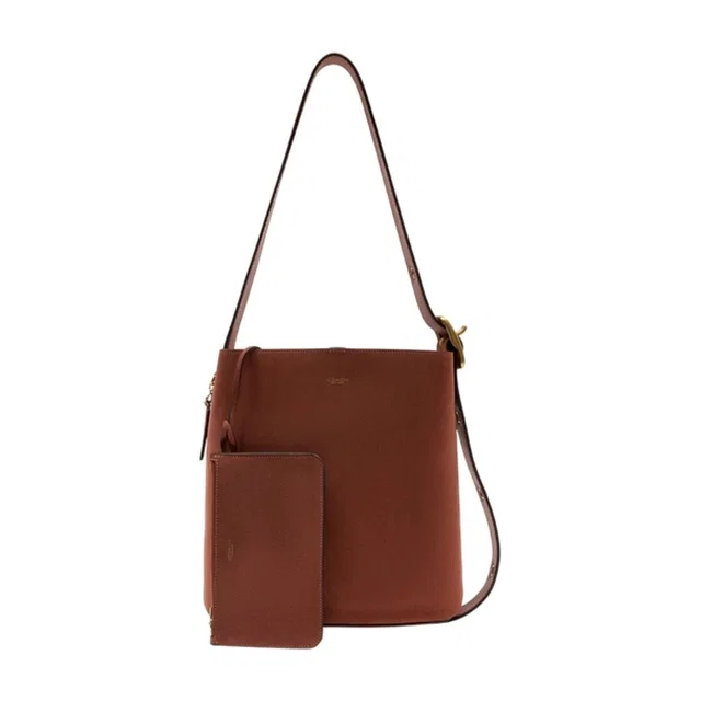 Coach Bleecker Shoulder Bag — Brown Cowhide in Brown Leather from HEWI