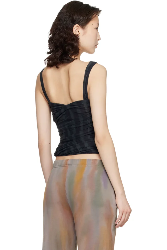Collina Strada Black Nettle Tank Top, photo 3 of 4 from SSENSE