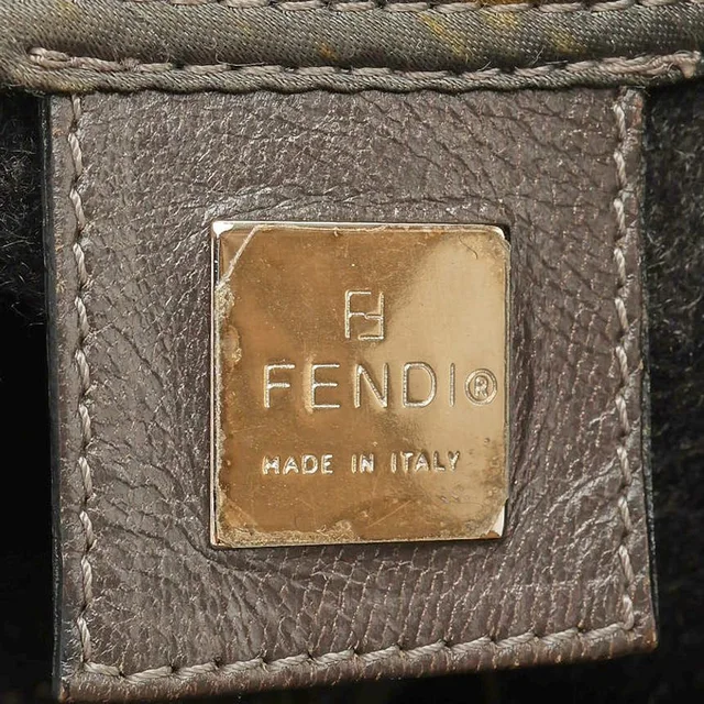 Fendi Zucca Tweed Mamma Bag in Tweed from A Retro Tale, photo 8 of 9