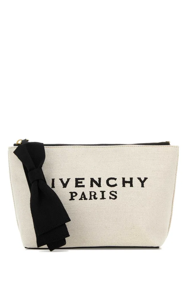 Givenchy Clutch — Beige Wallet in Beige Canvas from HEWI