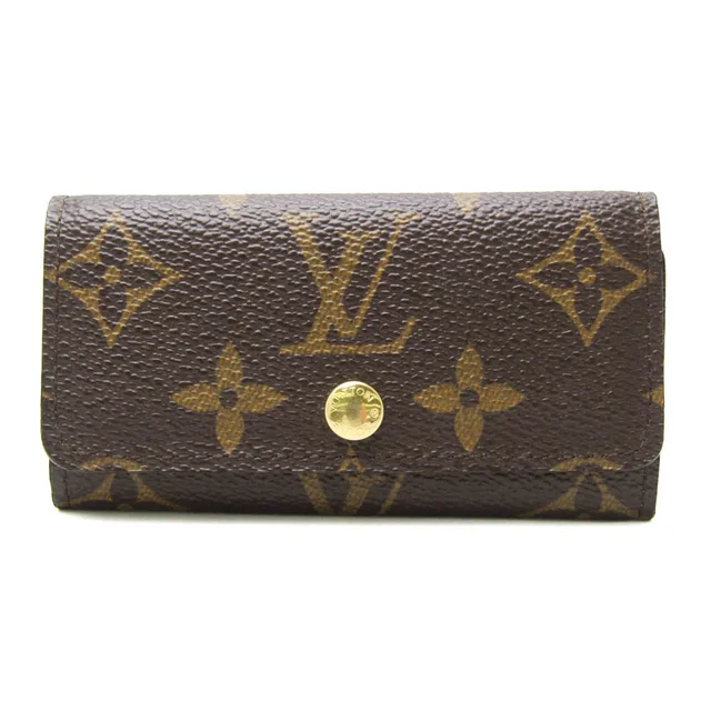 Louis Vuitton Multicles 4 M62631 Men,Women Monogram Key Case Monogram in Brown Monogram from Elady