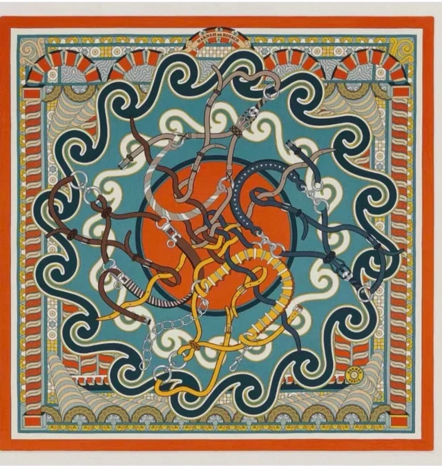 9. Hermes 140cm Cashmere/ Silk Large Scarf - in Box in Silk from Luxury Promise