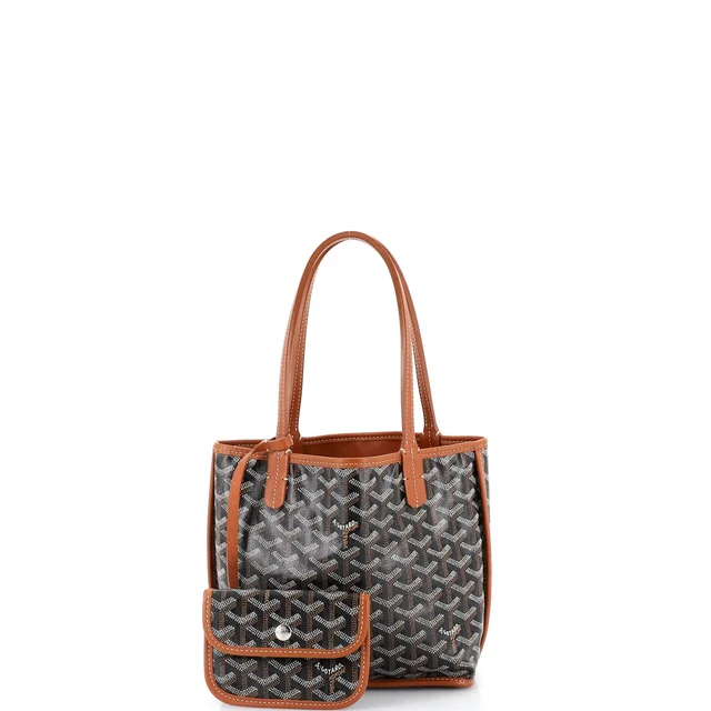 Goyard Anjou Reversible Tote Coated Canvas Mini in brown|red Coated canvas from Rebag, photo 2 of 9