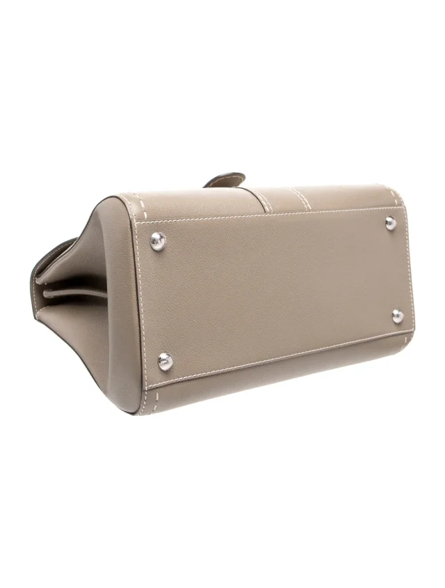 Delvaux Top Handle Bag in gray Leather from The RealReal, photo 5 of 6