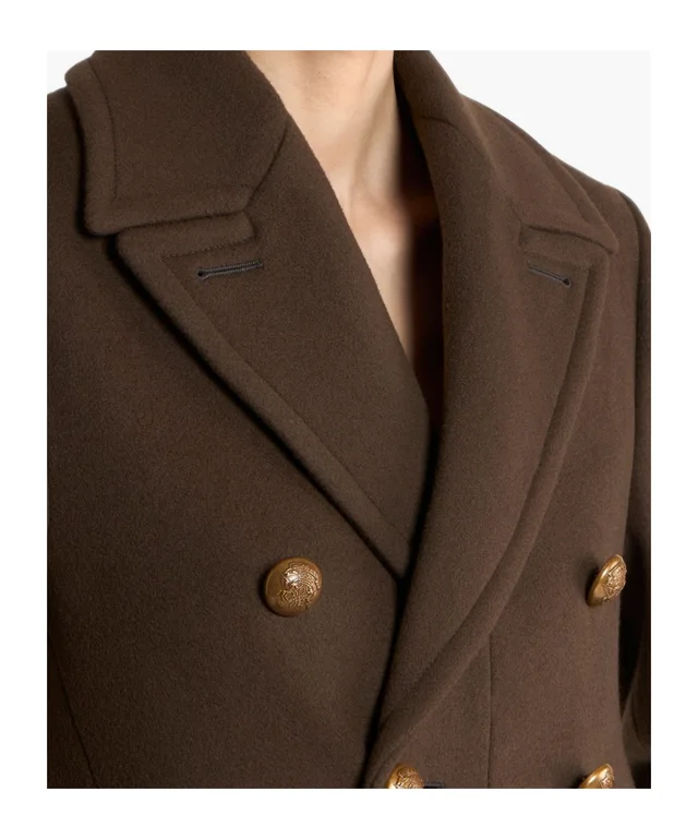 Etro long double-breasted wool-blend cloth jacket, photo 2 of 2 from SENSER