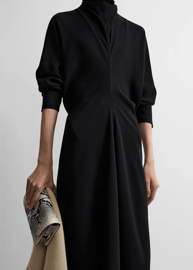 Totême Scarf-Neck Long Sleeved Maxi Dress, photo 5 of 5 from SENSER