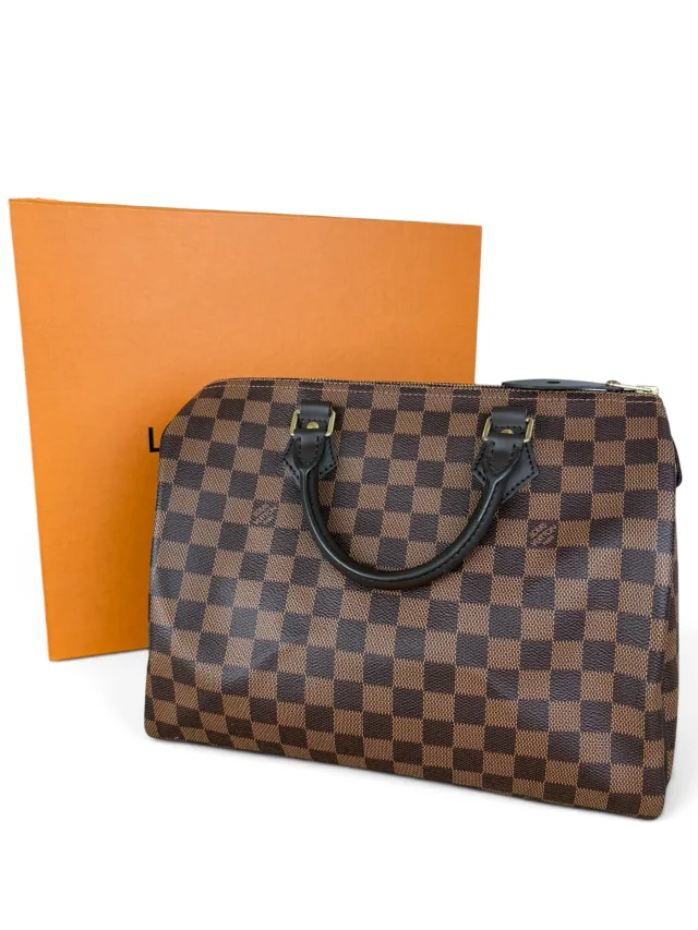 Louis Vuitton Damier Ebene Speedy 30 in Brown Coated canvas from Season 2 Consign, photo 2 of 11