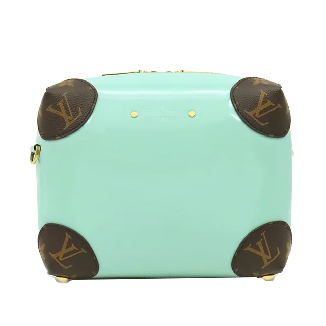 Green Louis Vuitton Vernis Miroir Venice Crossbody Bag in Green Coated canvas from Designer Revival