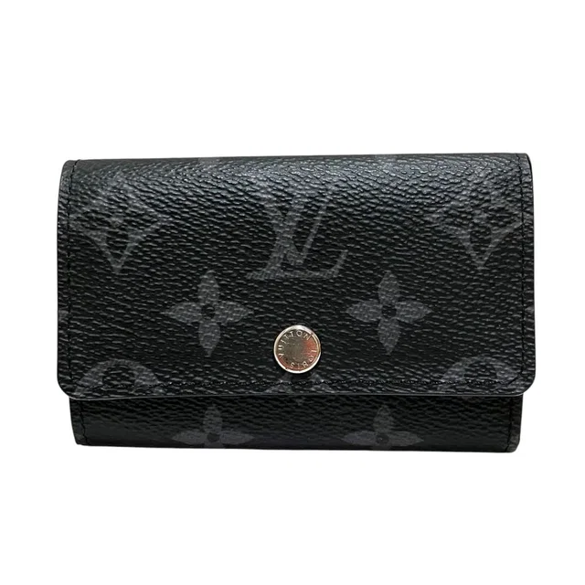Louis Vuitton Multicles 6 Monogram Eclipse Key Case Canvas Calf Leather in Calfskin from The Reluxe