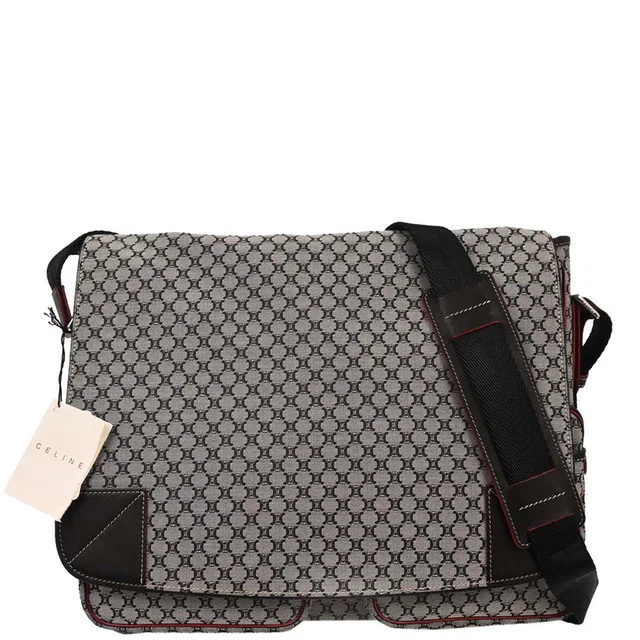 Celine Gray Macadam Messenger Bag in Grey Canvas from AMORE Vintage Tokyo