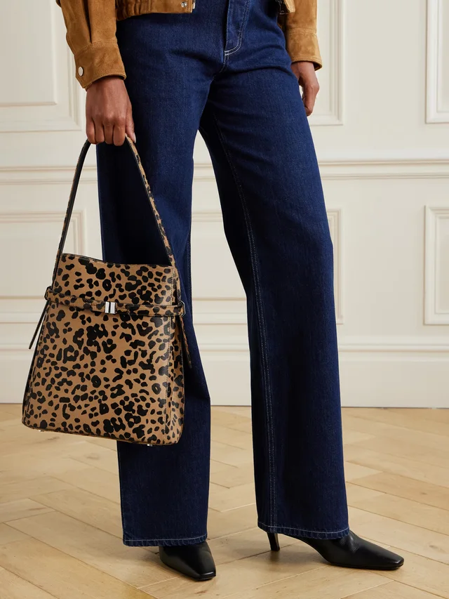 TOTEME Belted leopard-print cow hair tote - leopard print - One Size in 100% Leather, photo 2 of 5 from NET-A-PORTER (Canada)