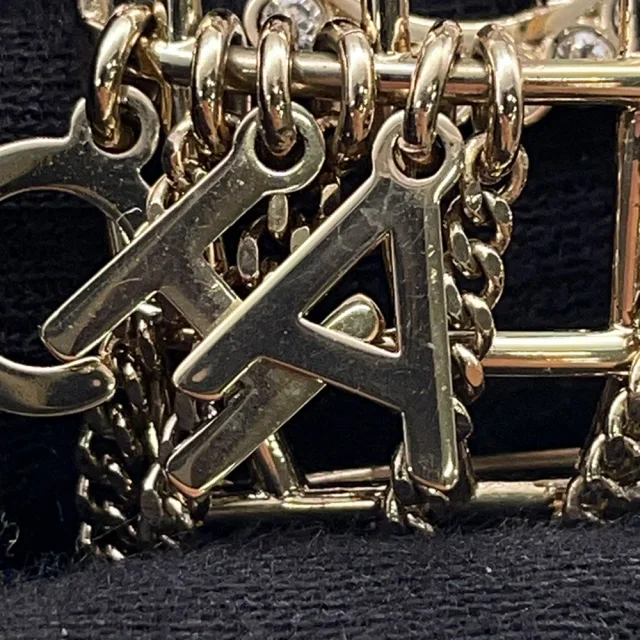 Chanel CC Logo Birdcage Motif Brooch Gold Metal Faux Pearl Rhinestone in Gold from GALLERY RARE, photo 9 of 12