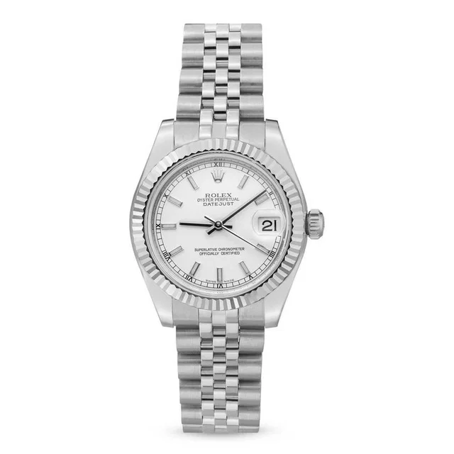 Rolex Datejust Automatic Chronometer White Dial Ladies Watch 178274 WSJ in silver|gold|white|gray from Jomashop.com