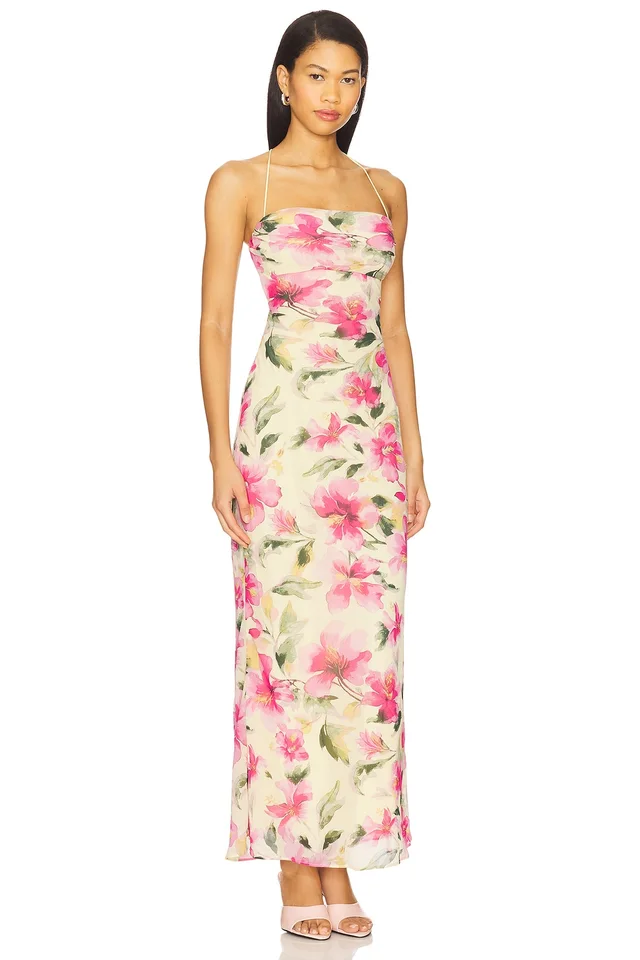 MORE TO COME Gabriela Maxi Dress in Yellow Floral, photo 2 of 3 from REVOLVE (Canada)