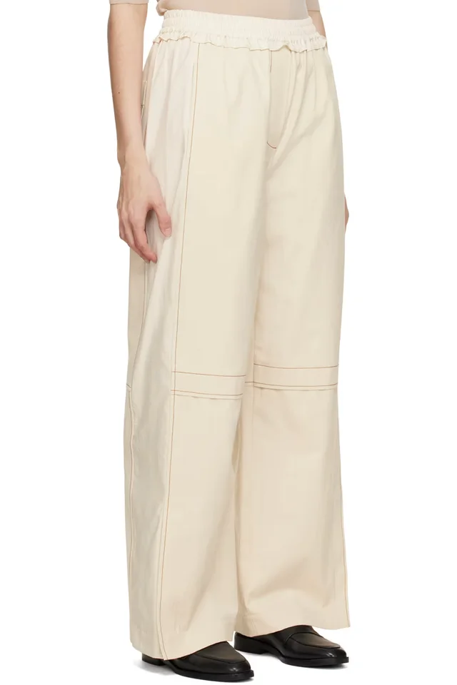 3.1 Phillip Lim Off-White Paneled Lounge Pants, photo 2 of 3 from SSENSE