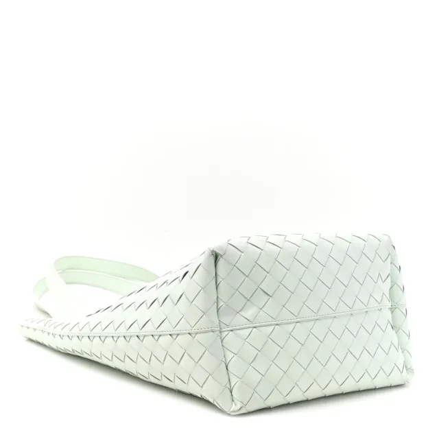 Bottega Veneta Intrecciato Small Tote Bag Glacier in Calfskin from FASHIONPHILE, photo 5 of 11