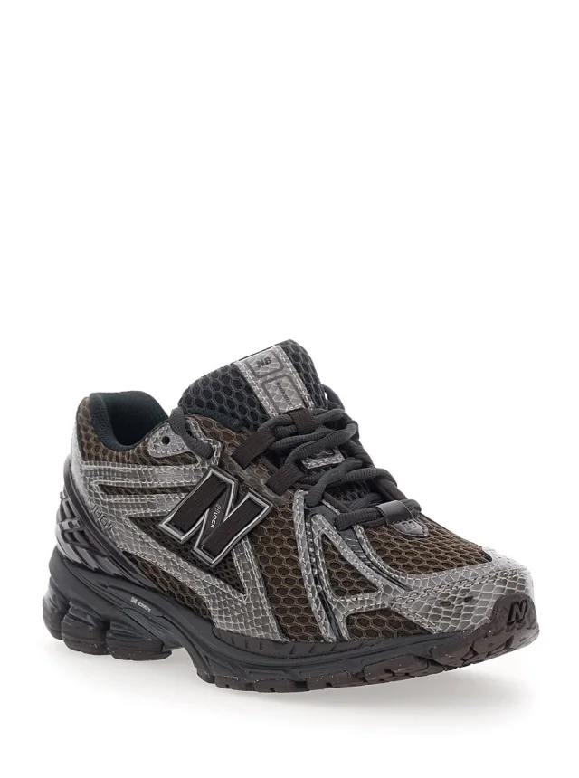 NEW BALANCE '1906R' Brown Sneakers with Mesh Details and Rubber Sole in Leather and Fabric Women in Brown 100% Synthetic/Mesh, photo 3 of 7 from Gaudenzi Boutique