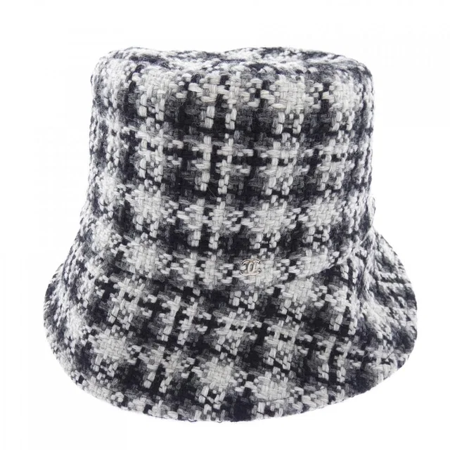 Chanel Hat Hats Black in Black Wool from The Reluxe