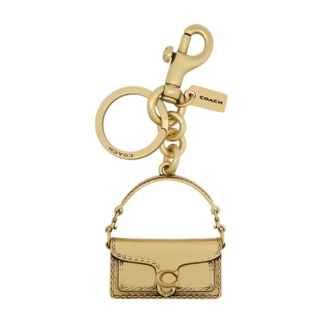 Coach Tabby Key Charm — Beige Resin Wallet in Beige Resin from HEWI