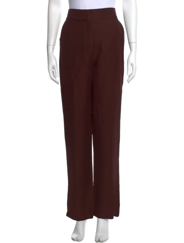 Jacquemus Straight Leg Pants in brown|red from The RealReal