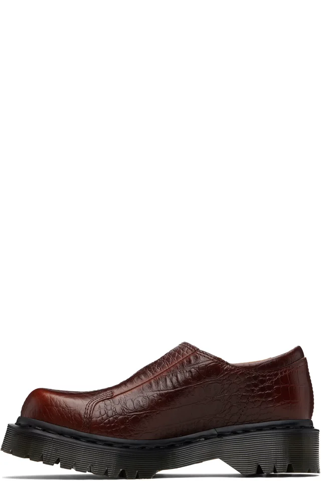 Dr. Martens Burgundy Regina Mary Jane Loafers, photo 3 of 5 from SSENSE