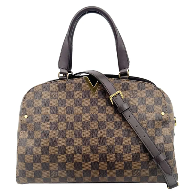 Louis Vuitton Kensington Bowling Damier Ebene Shoulder Bag Brown in Brown Coated canvas from Dallas Designer Handbags
