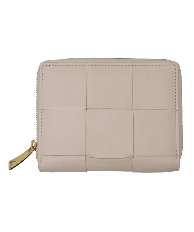 Bottega Veneta Pink Leather Wallet in Pink Leather from Luxury Promise