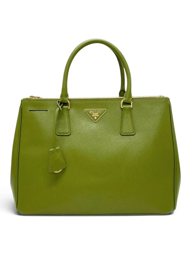 Prada Green Saffiano Lux Galleria Tote from Season 2 Consign