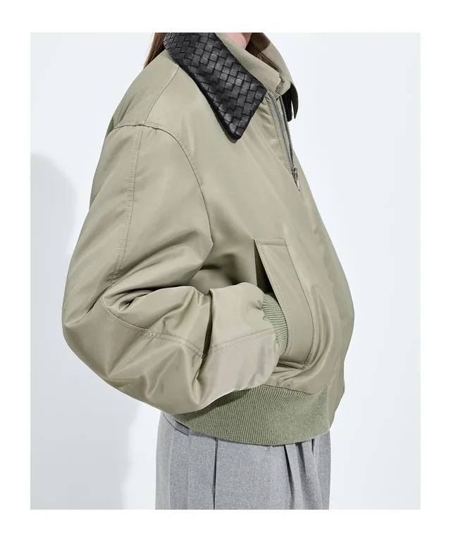Bottega Veneta Satin Nylon Blouson, photo 2 of 4 from SENSER