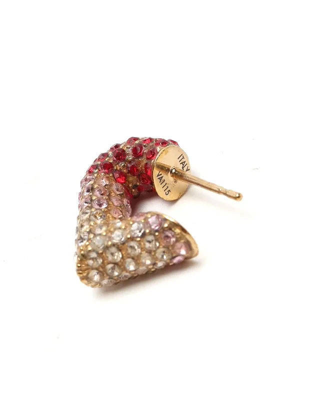 Louis Vuitton & V Hearts Rhinestone Earrings from A Retro Tale, photo 4 of 4