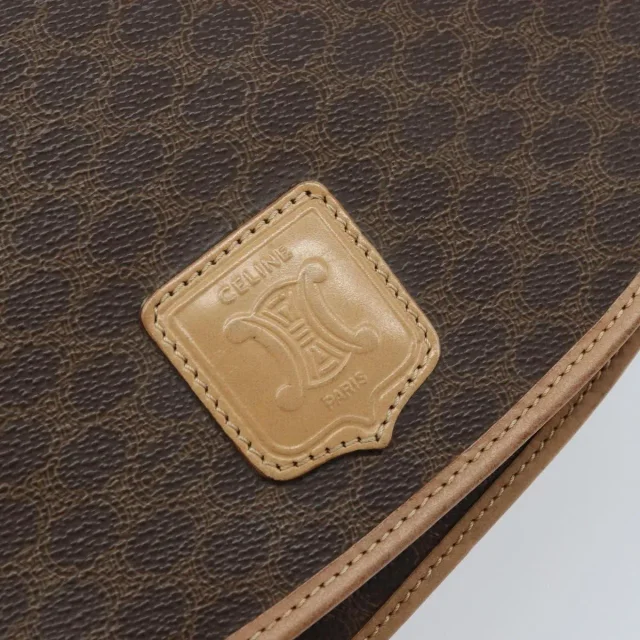 Celine Vintage Macadam Canvas And Leather Brown Bag in Brown Canvas from HEWI, photo 18 of 23