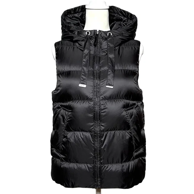 Max Mara the Cube Seivi Down Vest Black Gilet 36 in Black from The Reluxe