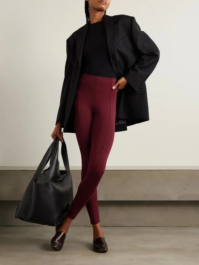 ANOTHER TOMORROW Stretch-LENZING™ Lyocell leggings in Red, photo 2 of 2 from NET-A-PORTER (Canada)