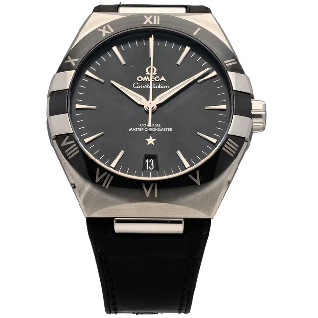 Omega Constellation 131.33.41.21.01.001 41mm Stainless Steel Watch in Leather from H&T