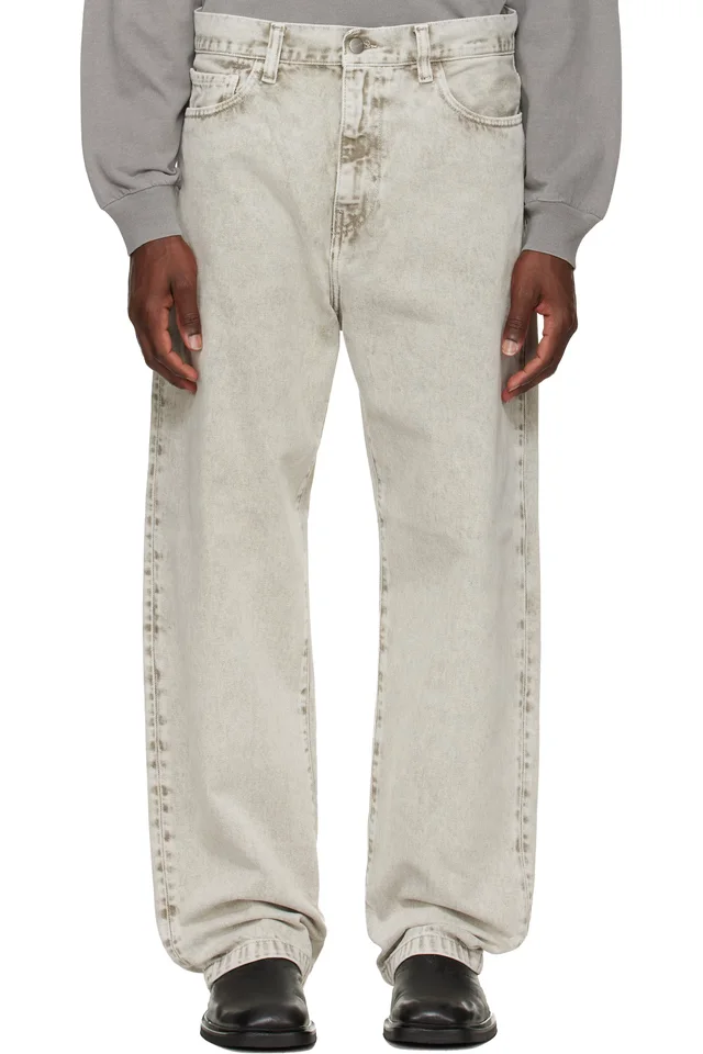 Carhartt Work In Progress Gray Landon Jeans, image 1 of 1 from SSENSE