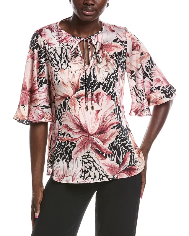 Joseph Ribkoff Tie-Neck Blouse, image 1 of 1 from Gilt