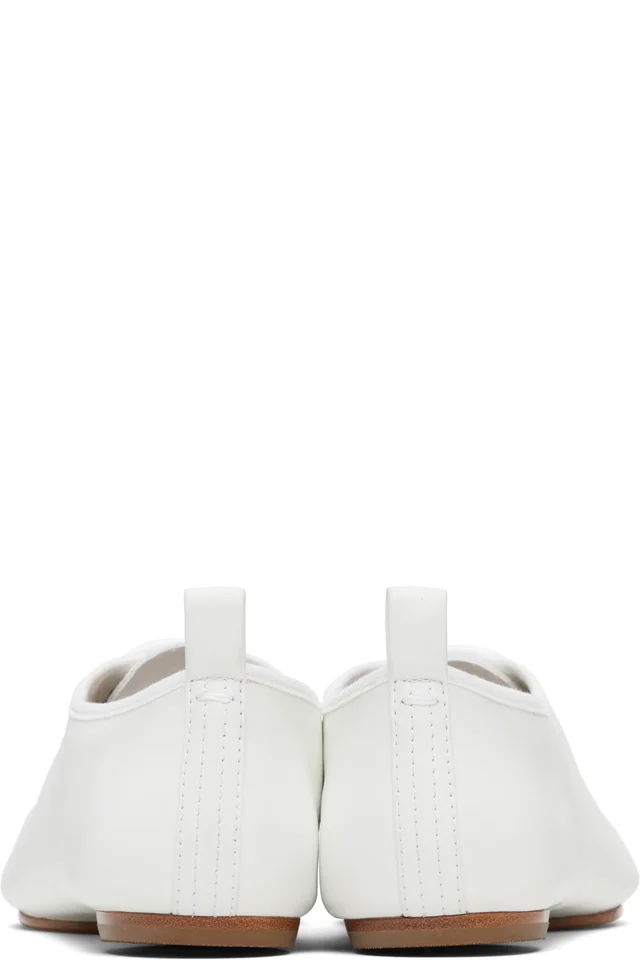 Maison Margiela White Tabi Jazz Lace-Up Derbys, photo 2 of 5 from SSENSE