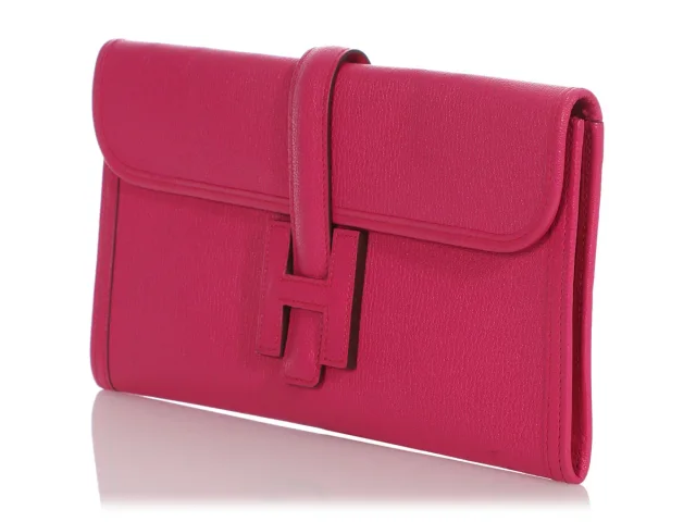 Hermès Rose Shocking Chèvre Jigé Elan 29 in Pink Goatskin from Anns, photo 3 of 10