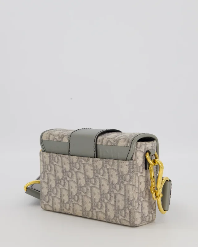 Dior Light Grey Mini 30 Montaigne Bag in Grey Calfskin from Sellier, photo 4 of 5