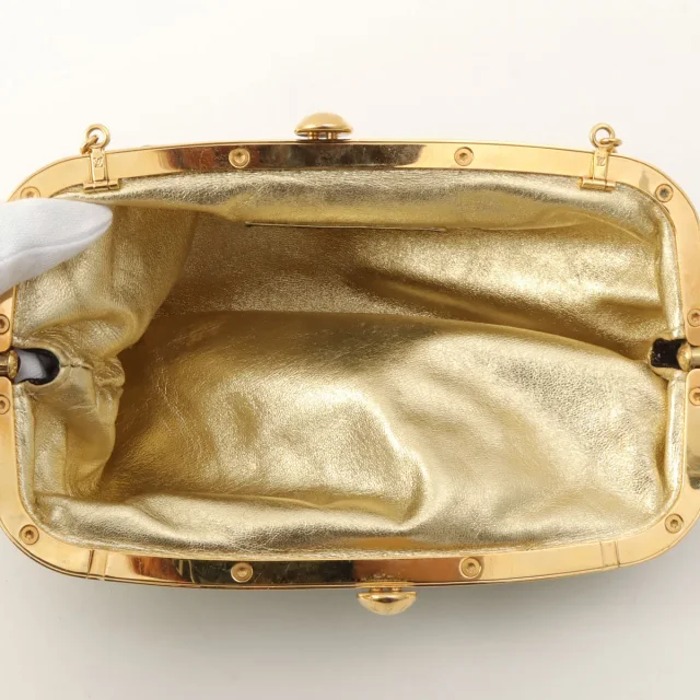 Louis Vuitton 2006 Monogram Satin Aumoniere Noir in Black Satin from VINTAGE QOO TOKYO, photo 6 of 10