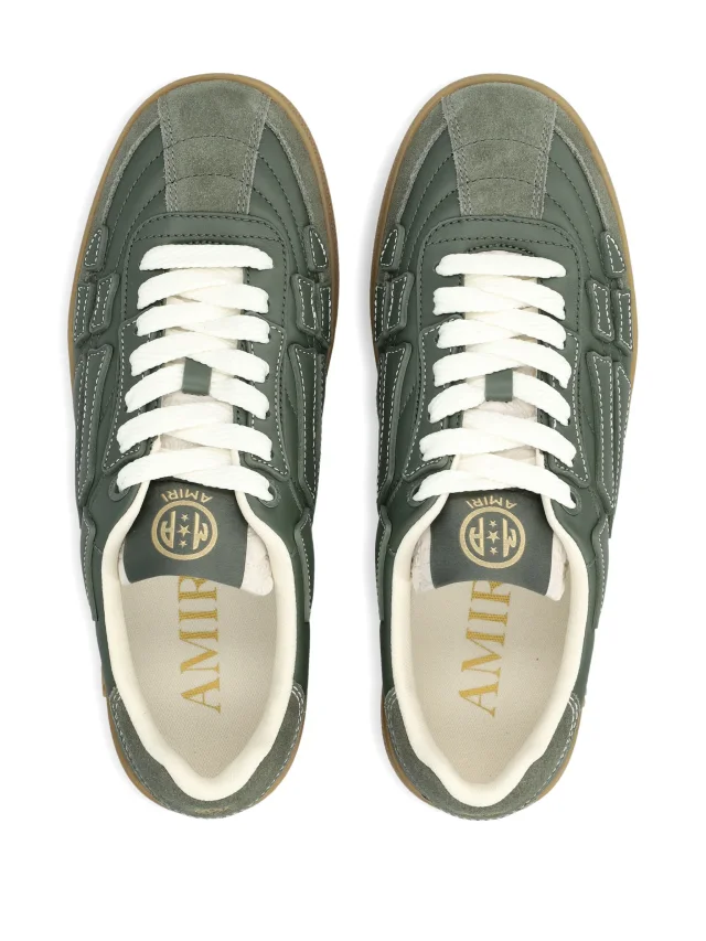 AMIRI Pacific Bones leather sneakers in Green, photo 3 of 4 from FARFETCH