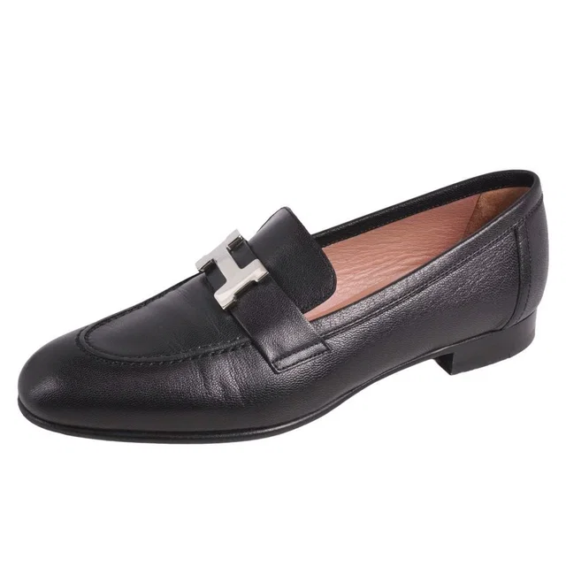 Hermès Loafers Moccasins Paris in Leather from The Reluxe
