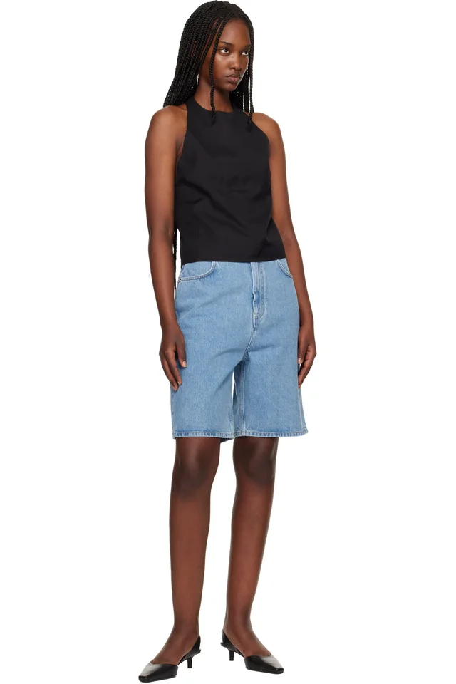 Loulou de Saison Black Sami Halter Blouse, photo 4 of 4 from SSENSE