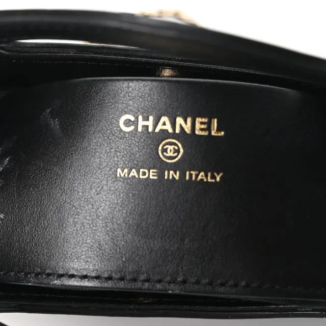 Chanel Shiny Crumpled Calfskin Quilted Nano 31 Shopping Bag Black in Black Calfskin from FASHIONPHILE, photo 7 of 11