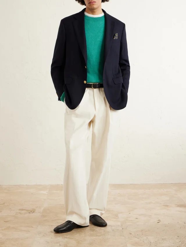 BRIONI Cashmere-Gauze Blazer $6,570 40% off $3,942 in Blue, photo 2 of 2 from MR PORTER