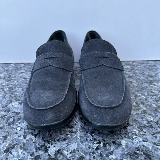 Tod's Penny Suede Loafers Charcoal Men’s Size 7.5 in black|red|white Suede from Poshmark