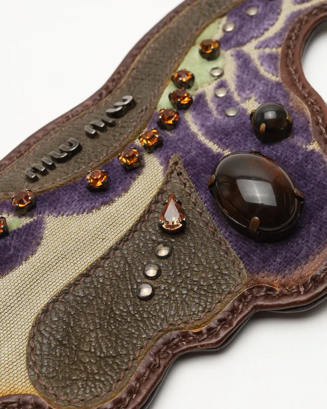 Miu Miu Large Leather Brooch in Leather from A Retro Tale, photo 2 of 5